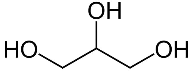 Nguyên liệu Glycerin là chất lỏng, hơi nhớt. Không màu, không mùi. tan trong nước.