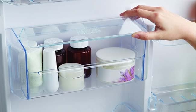 Bảo quản mỹ phẩm handmade trong ngăn mát tủ lạnh