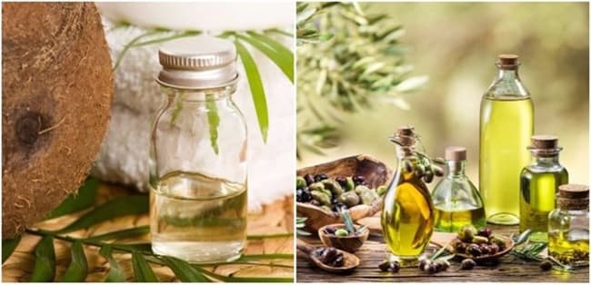 Dầu Dừa hay dầu Ô Liu đều có khả năng chăm sóc da rất tốt.