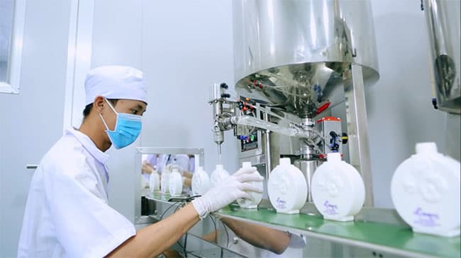 dây chuyên sản xuất mỹ phẩm của chúng tôi hiện đại và tiên tiến