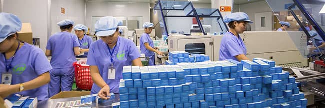 Dây chuyền sản xuất mỹ phẩm hiện đại tiên tiến