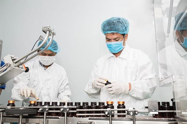 bcos sở hữu hệ thống nhà máy, thiết bị gia công tân tiến, hiện đại, đạt tiêu chuẩn GMP.